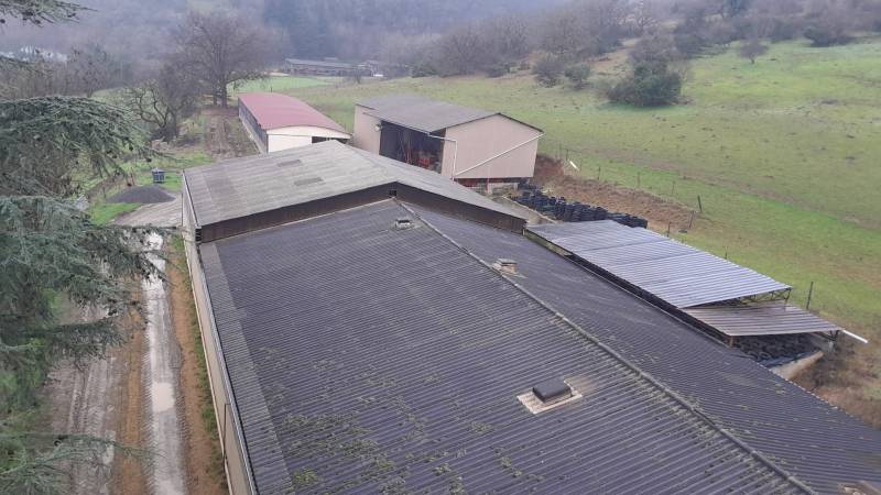 toiture batiment agricole a renover dans le LOT