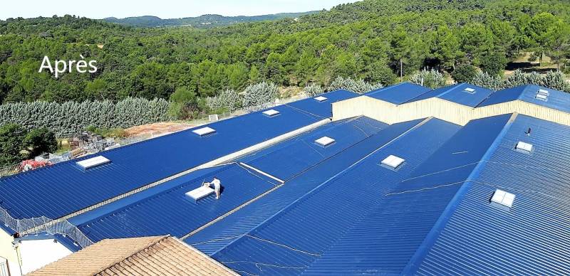 Couverture bac acier dans le sud de la France